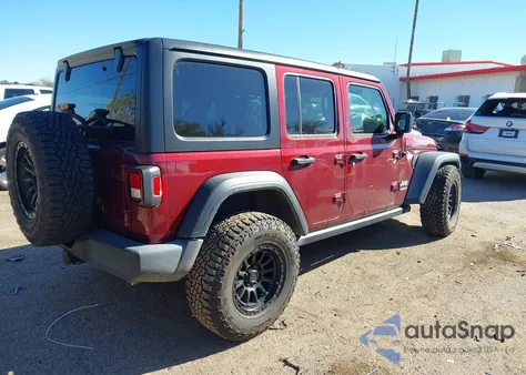 2021 Jeep Wrangler Unlimited Islander 4X4 из США, поврежденный, VIN 1C4HJXDG7MW648101